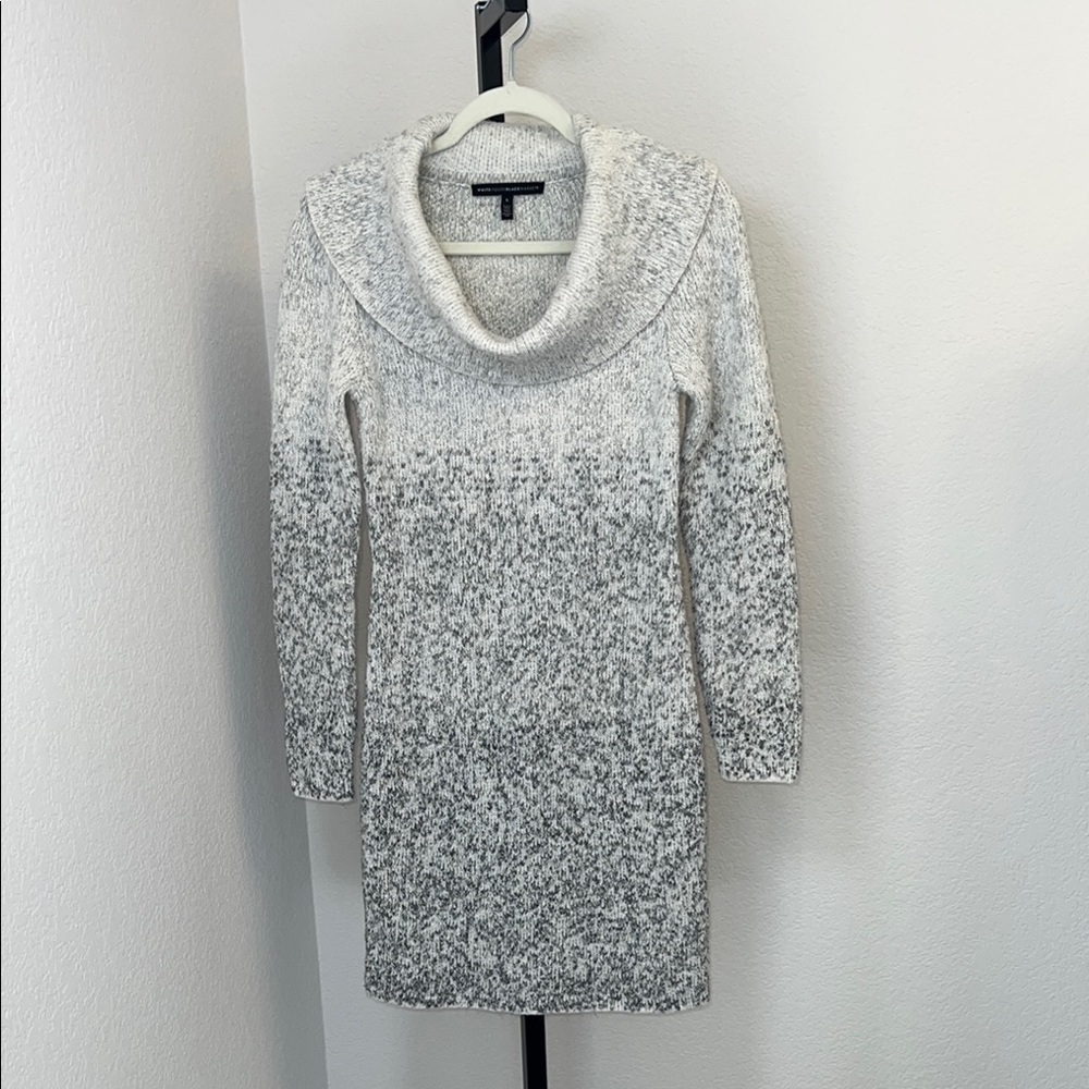 White House Black Market Women's Gray Sweater Dress Size Small